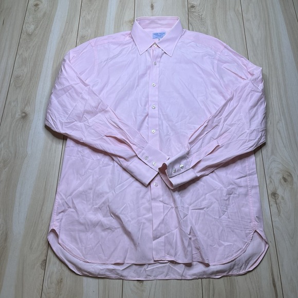 EMMA WILLIS JERMYN STREET LONDON Men's Button Up Dress Shirt Pink Size 16.5 - Picture 2 of 12
